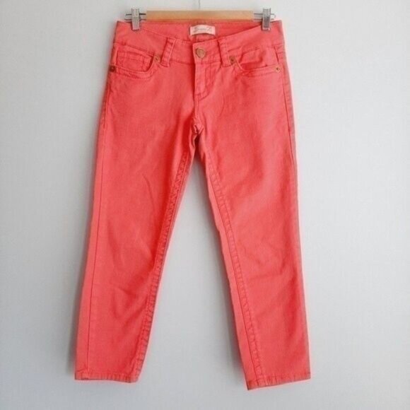 SEVEN7 Jeans Pink Women's Crop Capri Pants Sz 26 - Picture 1 of 10